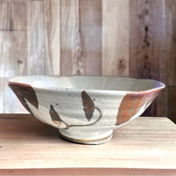 Vintage Japanese Handmade Ceramic Bowl, Unmarked with Earthy Tones - Picture 1 of 10